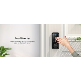 1pc Smart Lock D601, Keyless Entry Door Lock With 50 Fingerprint And 50 Digital Codes, 16 Anti-Peek Password, Remote Control Via App, Single-Use Code Feature, Zinc Alloy Metal For Secure Front Door