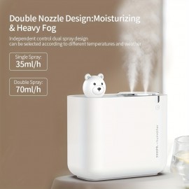 3000ml USB Cactus Air Humidifier Large Capacity Double Nozzle Ultrasonic Cool Humidificador Aroma Diffuser Mist Maker Fogger