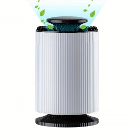 Compact USB Powered Air Purifier with Touch Switch, Multi-Stage Filtration, Plastic Construction, Low Voltage Operation for Home, Office, and Car Use