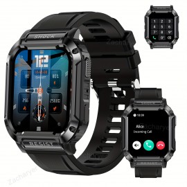 Smart Fitness Watch - Effortless Wireless Calls, Smart Call Management, Multi-App Alerts, Unisex Style, Customizable Wallpaper, Detailed Fitness Tracking - Compatible with iPhone/Android