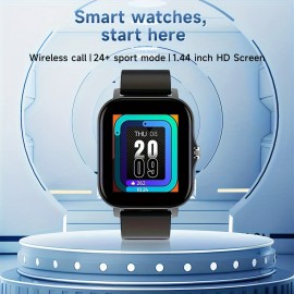 SmartWatch Pro - Wireless Calling, Multi-Sport Mode, Sedentary Reminder, Weather Forecast, Message Notification, Compatible with Android & iPhones, Ideal Gift for Men & Women with Sporty Style