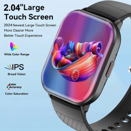 Stylish Multi-Function Smart Watch - Wireless Calling, Fitness Monitoring, Sports Mode, Reminders, and APP Notifications for Men and Women, Compatible with iPhone and Android