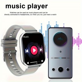 Fashion Smart Watch, Wireless Call Reminder For Men And Women, Multi-functional Sports And Fitness Watch, Can Listen To Music Sports Watch