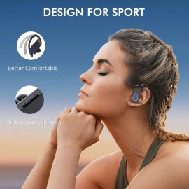 Truly Open Wireless Earphones, 120 Hours Of Playback Time With Charging Case, Wireless 5.4 Noise Reduction, Built-in ENC Microphone, With LED Display Charging Case, Compatible With All Smartphones, Button-controlled Earbuds