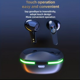 The New Wireless Earphones Headphones with LED Display Touch In-Ear TWS Wireless Earbuds Sports Music Game Headset For lOS/Android