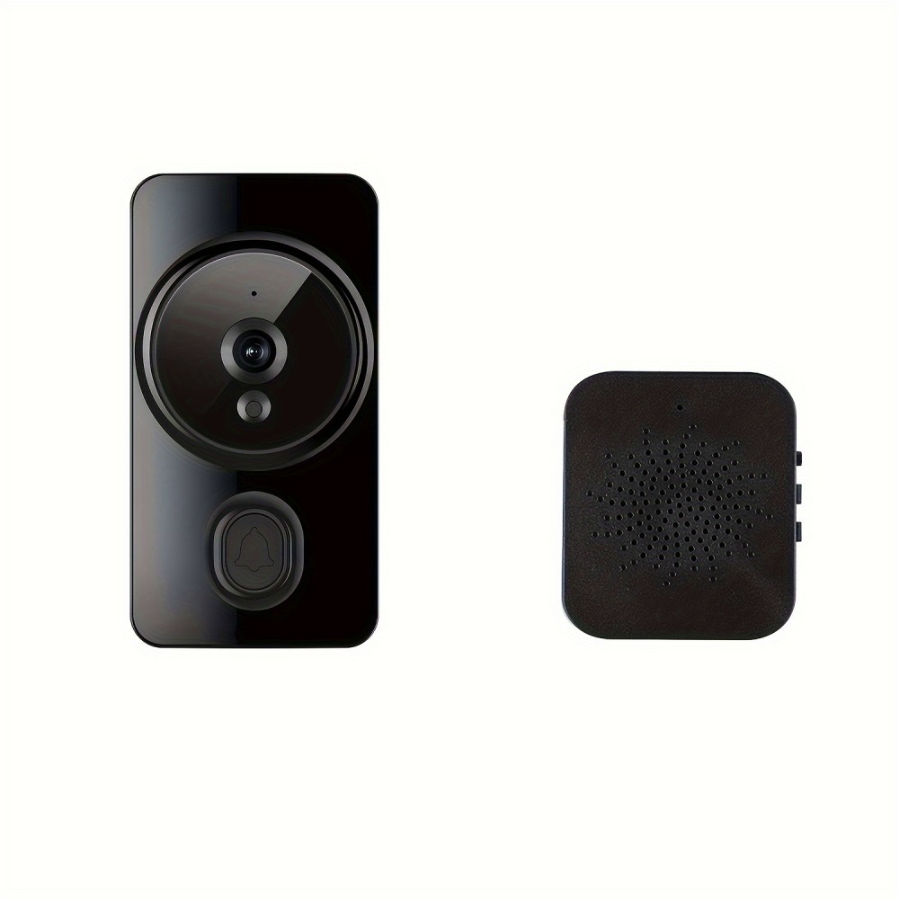 New smart visual doorbell, smart system control, 2.4G wireless wifi for home and commercial use, no need to drill holes for the app camera (no built-in battery, shipped without battery)