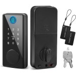 Electronic Smart Door Lock Fingerprint Card Password Key Home Security