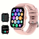 Smart Fitness Watch - Hands-Free Wireless Calling, Advanced Multi-Sport Tracking, Customizable Reminders, Personalized Wallpaper, Comprehensive Fitness Monitoring - Unisex Design for Men and Women, Compatible with iPhone and Android Devices