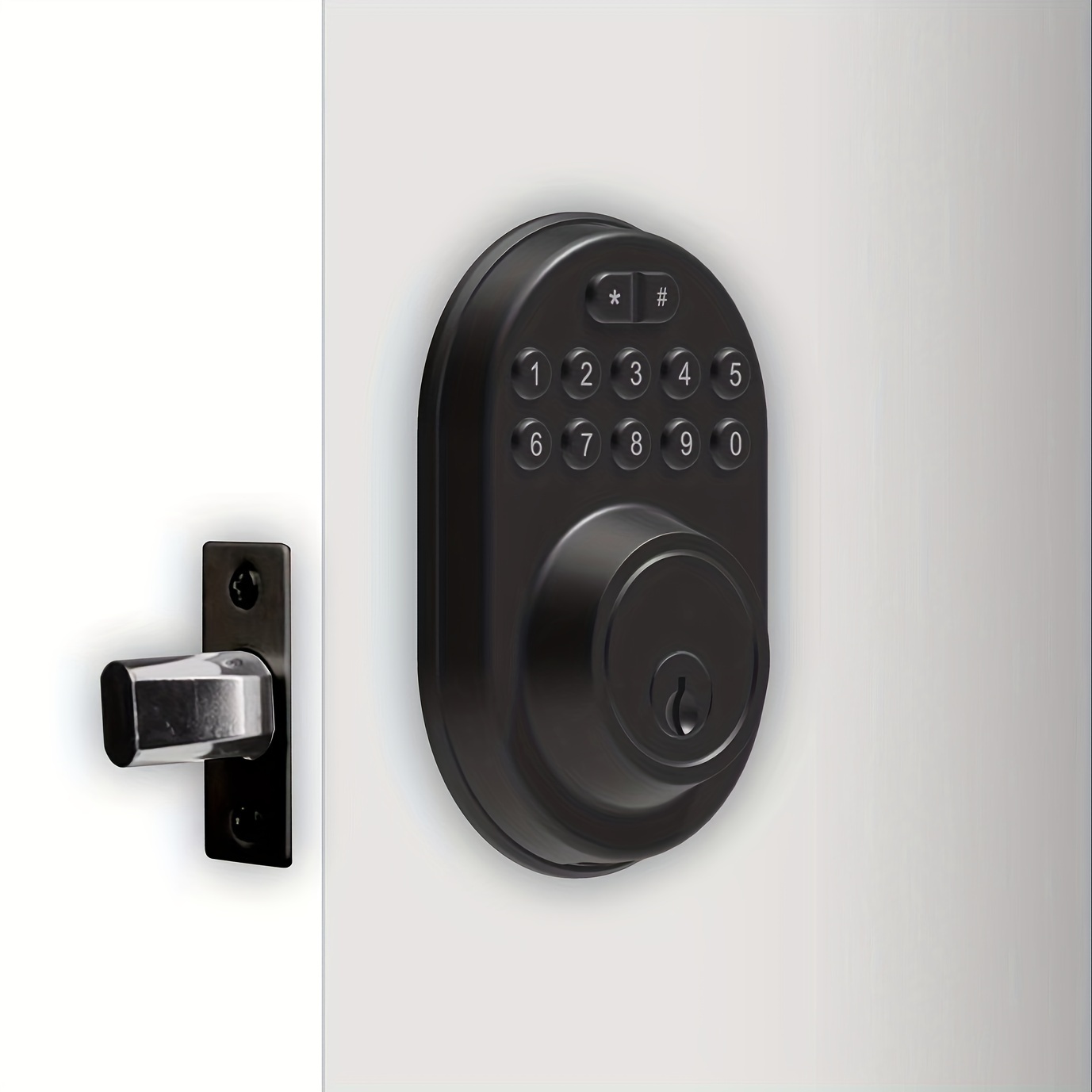   electronic lock smart deadbolt lock keyless lock password lock details 1