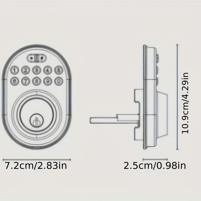   electronic lock smart deadbolt lock keyless lock password lock details 2