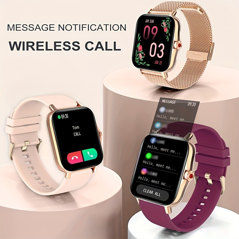 smartwatch for women answering making calls activity fitness   smartwatch for android and iphone fitness watch with sleep monitor and pedometer lightweight long battery life details 1