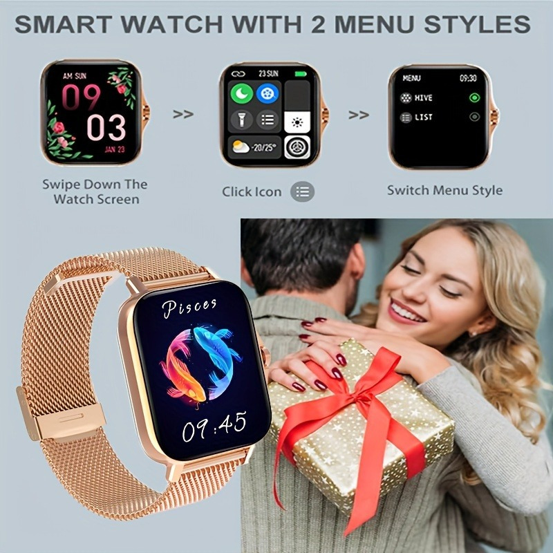 smartwatch for women answering making calls activity fitness   smartwatch for android and iphone fitness watch with sleep monitor and pedometer lightweight long battery life details 6