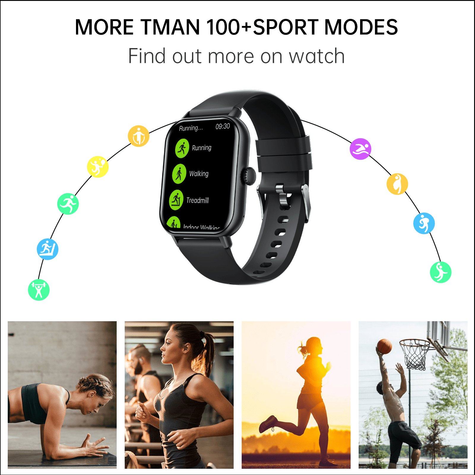 1 pc womens smartwatch with ai hd touchscreen 100 fitness modes call text notifications ideal gift details 9