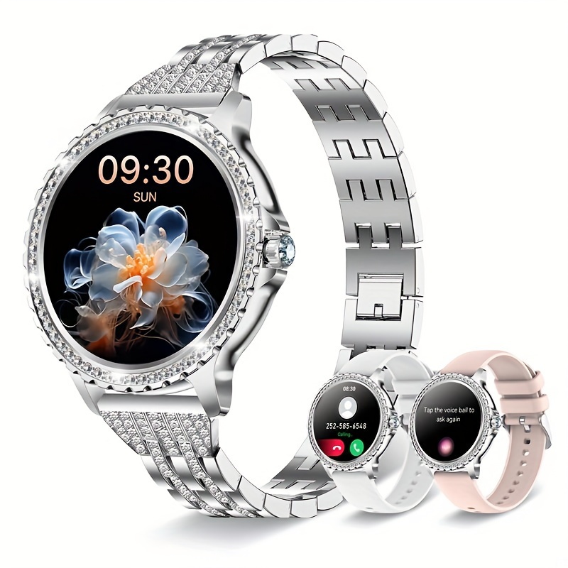 womens smart watch 1 32 inch wireless call full touch screen sports watch make receive reject calls pedometer calorie multiple exercise modes for android and iphone phones unisex preferred gift for family members details 0