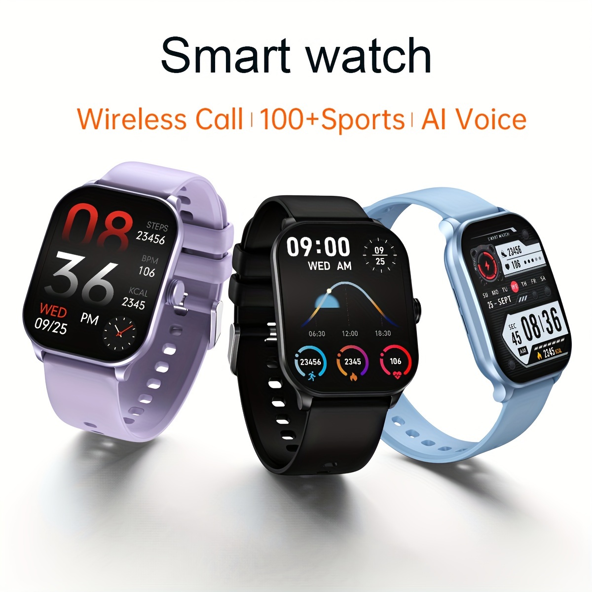 smart bracelet watches for men android phones samsung bt5 0 texting and calling whatsapp women ios phones music outdoor health sports watch pedometer calorie activity tracking alarm clock calculator sleep unleash your run for couples details 1