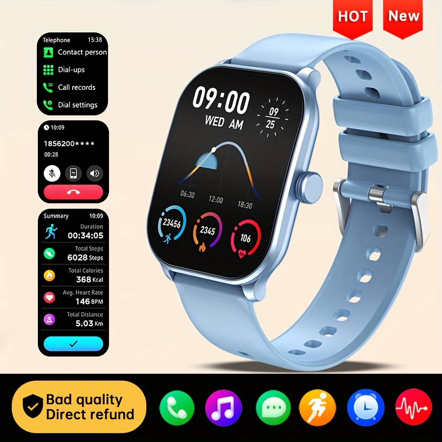 smart bracelet watches for men android phones samsung bt5 0 texting and calling whatsapp women ios phones music outdoor health sports watch pedometer calorie activity tracking alarm clock calculator sleep unleash your run for couples details 2