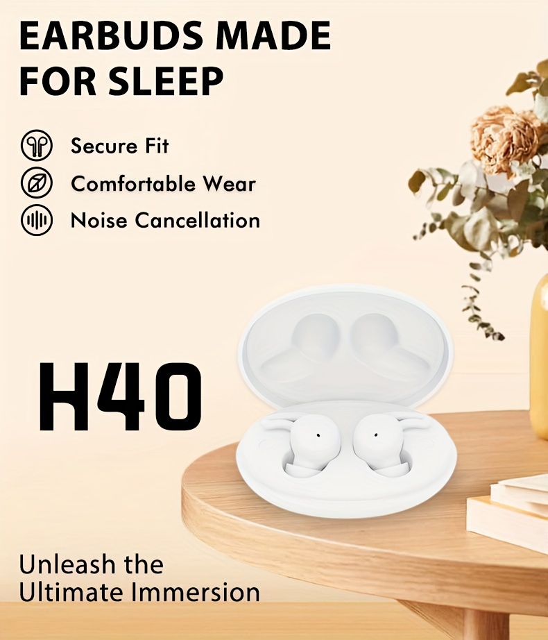 h40 wirelessbt earphone comfortable wearing in the ear intelligent fingerprint touch high fidelity sound quality panoramic surround sound fast charging compact and lightweight earphone details 9